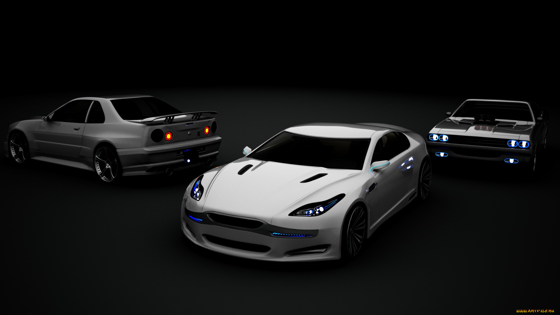 , 3, car, challenger, skyline, dodge, beta, gtr34